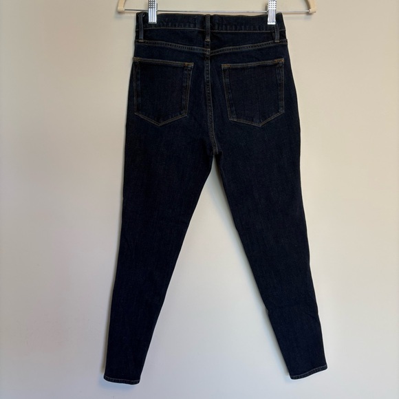 Frame High Rise Le High Skinny Jeans in a Dark Wash size 26 - Stretchy - Picture 4 of 10